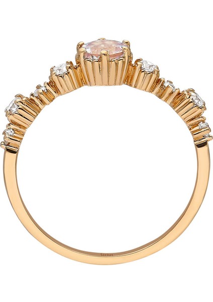 Pırlanta ve Morganite Taşlı Petra Yüzük 0402R0027