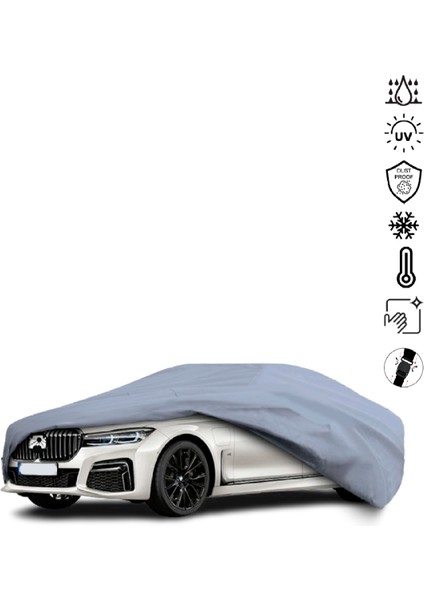 Bmw 7 Serisi G11 Sedan (2015-2022) Araba Brandası Miflonlu Su Geçirmez 4 Mevsim Araba Brandası