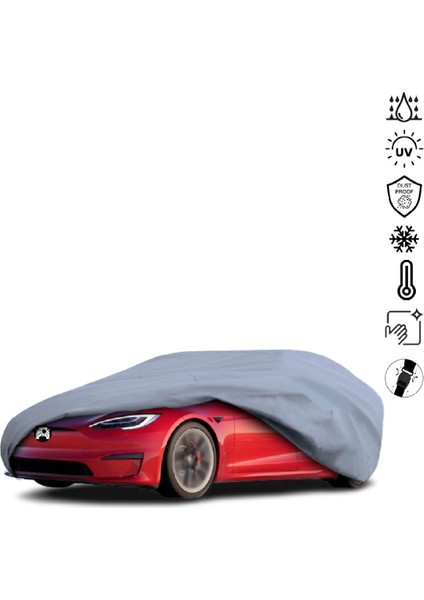 Tesla Model x (2015-2021) Araba Brandası Miflonlu Su Geçirmez 4 Mevsim Araba Brandası