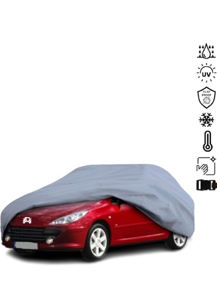 Peugeot 307 (2001-2008) Araba Brandası Miflonlu Su Geçirmez 4 Mevsim Araba Brandası