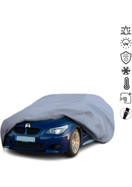 Bmw 5 Serisi E60 Sedan (2003-2010) Araba Brandası Miflonlu Su Geçirmez 4 Mevsim Araba Brandası