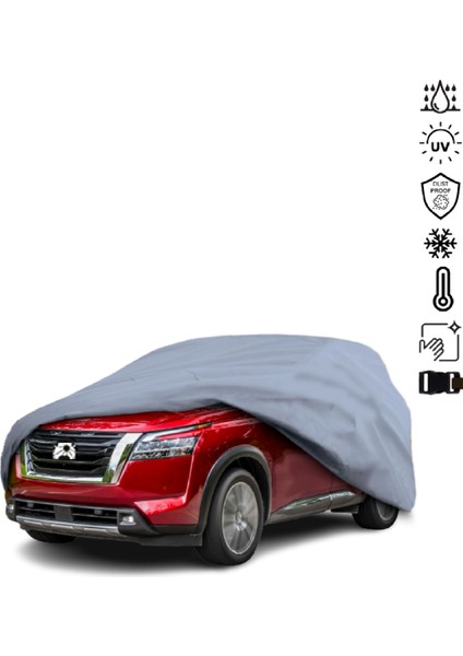 Nissan Pathfinder 5 (2021-) Araba Brandası Miflonlu Su Geçirmez 4 Mevsim Araba Brandası