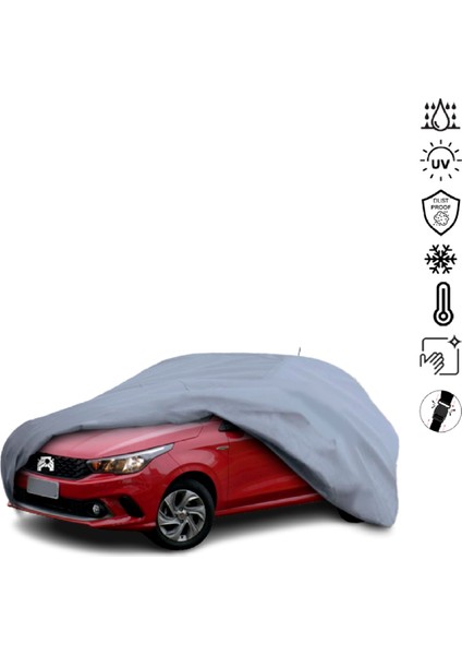 Fiat Argo (2017-) Araba Brandası Miflonlu Su Geçirmez 4 Mevsim Araba Brandası