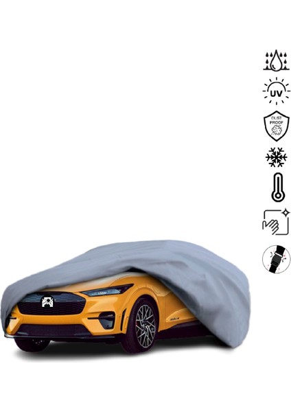 Ford Mustang Mach-E Araba Brandası Miflonlu Su Geçirmez 4 Mevsim Araba Brandası