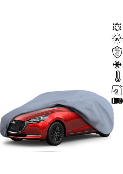 Mazda 2 3 Dj (2014-2022) Araba Brandası Miflonlu Su Geçirmez 4 Mevsim Araba Brandası