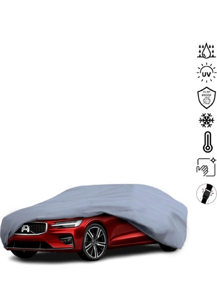 Volvo S60 3 (2018-) Araba Brandası Miflonlu Su Geçirmez 4 Mevsim Araba Brandası