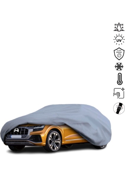 Audi Q8 Suv (2018-) Araba Brandası Miflonlu Su Geçirmez 4 Mevsim Araba Brandası