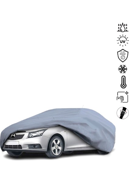 Chevrolet Cruze Sedan (2009-2016) Araba Brandası Miflonlu Su Geçirmez 4 Mevsim Araba Brandası