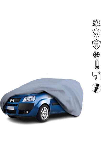 Fiat Doblo 1 Araba Brandası Miflonlu Su Geçirmez 4 Mevsim Araba Brandası