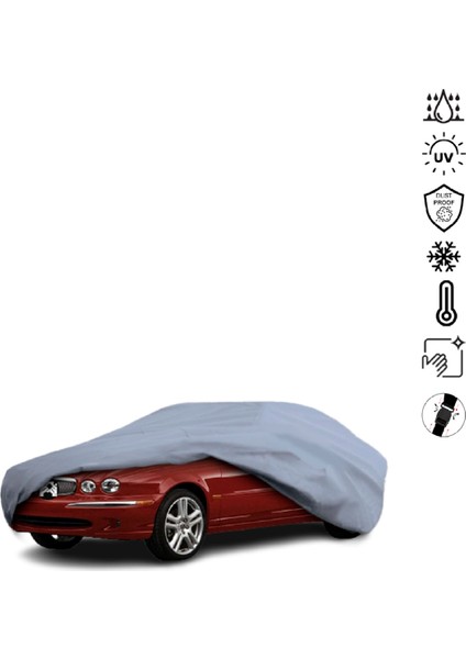 Jaguar X-Type Araba Brandası Miflonlu Su Geçirmez 4 Mevsim Araba Brandası