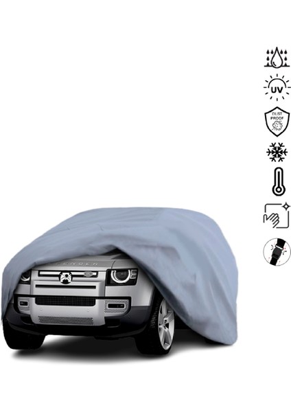 Land Rover Defender 130 (2022-) Araba Brandası Miflonlu Su Geçirmez 4 Mevsim Araba Brandası