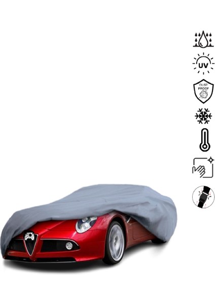 Alfa 8c Spider Roadster Araba Brandası Miflonlu Su Geçirmez 4 Mevsim Araba Brandası