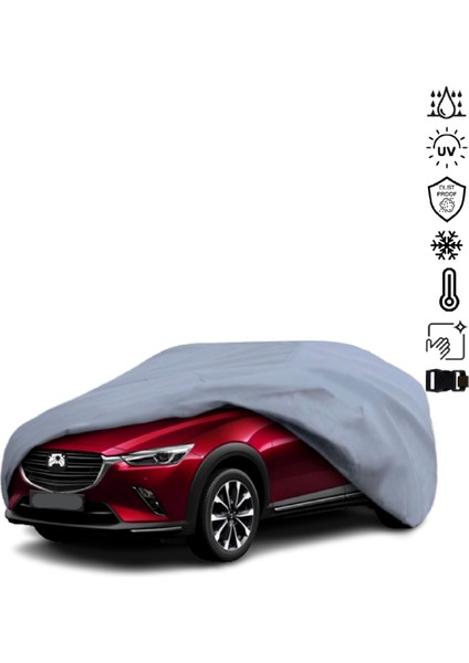 Mazda Cx-3 Araba Brandası Miflonlu Su Geçirmez 4 Mevsim Araba Brandası