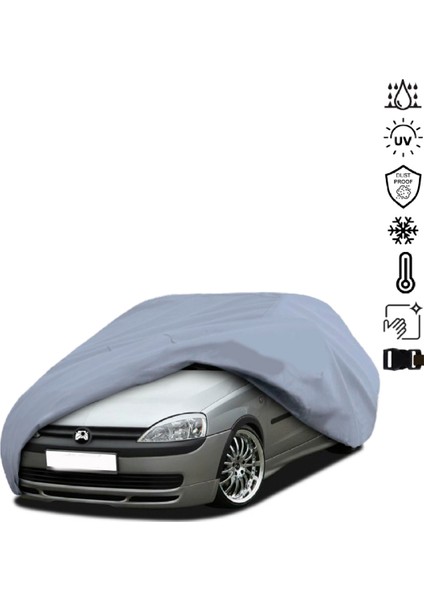 Opel Corsa C (2000-2006) Araba Brandası Miflonlu Su Geçirmez 4 Mevsim Araba Brandası