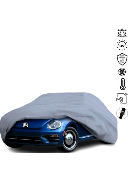 Volkswagen Beetle Araba Brandası Miflonlu Su Geçirmez 4 Mevsim Araba Brandası