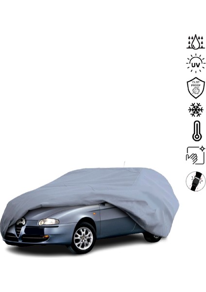 Alfa Romeo 147 Hatchback Araba Brandası 2000-2010 Araba Brandası Miflonlu Su Geçirmez 4 Mevsim Araba Brandası