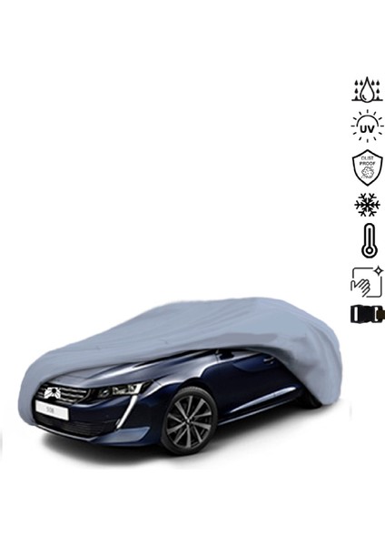 Peugeot 508 Sw (2010-2018) Araba Brandası Miflonlu Su Geçirmez 4 Mevsim Araba Brandası