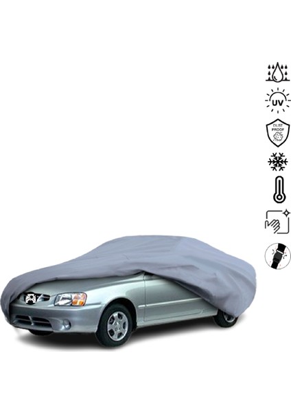 Hyundai Accent 2 Hatchback (1999-2006) Araba Brandası Miflonlu Su Geçirmez 4 Mevsim Araba Brandası