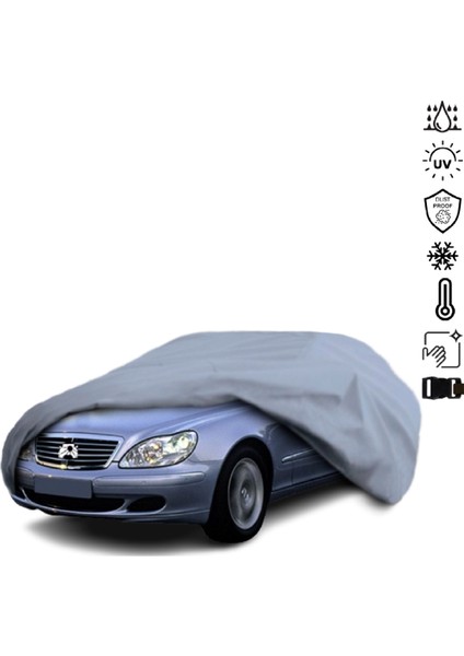 Mercedes Benz S W220 Short Araba Brandası Miflonlu Su Geçirmez 4 Mevsim Araba Brandası