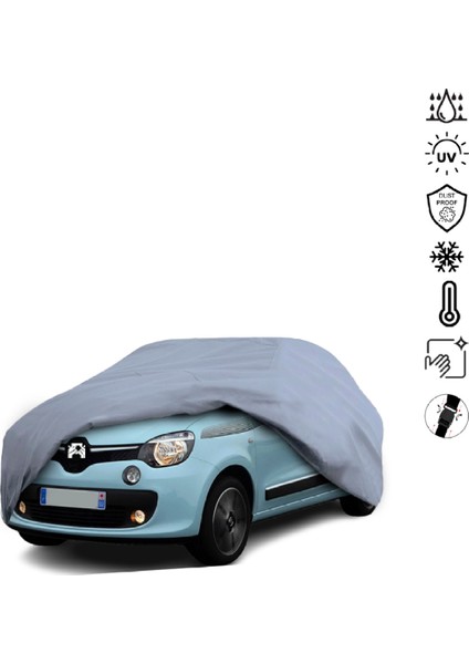 Renault Twingo 3 (2014-) Araba Brandası Miflonlu Su Geçirmez 4 Mevsim Araba Brandası