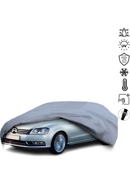 Volkswagen Passat B7 Sedan (2010-2014) Araba Brandası Miflonlu Su Geçirmez 4 Mevsim Araba Brandası