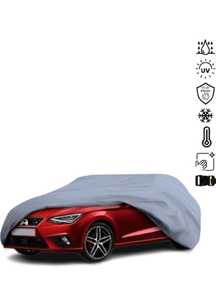 Seat Ibiza 5 (2017-) Araba Brandası Miflonlu Su Geçirmez 4 Mevsim Araba Brandası