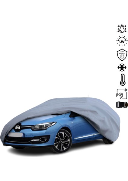 Renault Megane 3 Hatchback (2008-2016) Araba Brandası Miflonlu Su Geçirmez 4 Mevsim Araba Brandası