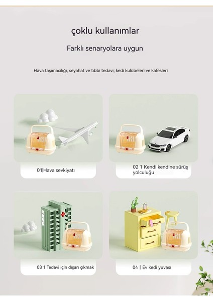 Evcil Hayvan Uçuş Kutusu, Köpek Kafesi, Kedi Nakliye Kutusu, Kedi Çantası, Küçük Köpek ve Köpek Kafesi, Araca Monteli Portatif Çıkış Kutusu (Yurt Dışından) modelleri