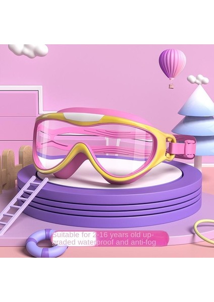 Su Geçirmez ve Buğu Önleyici Profesyonel Dalış Çocuk Yüzücü Gözlüğü (Yurt Dışından)