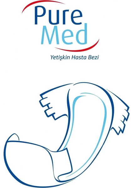 Belbantlı Yetişkin Hasta Bezi Medium 85 x 125 cm 90 Adet