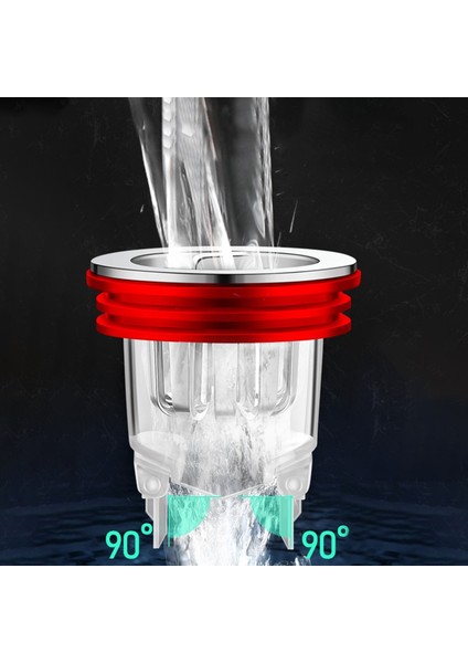 Ohrew Yer Sifonu U: 4,5 Cm/1,77", G: 3,8 Cm/1,5", Y: 3 Cm/1,18"(Yaklaşık) Filtresi - Gümüş (Yurt Dışından) fiyatları