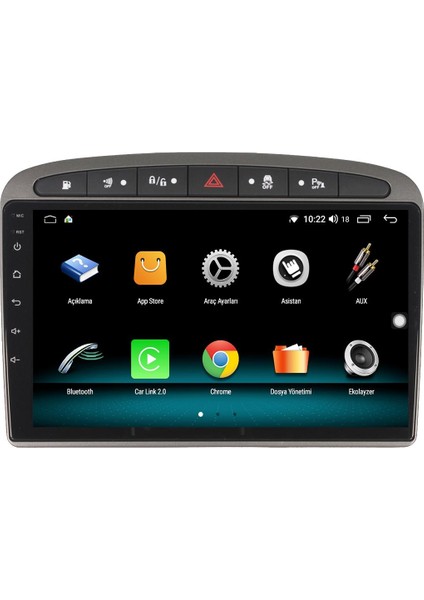 Peugeot 308 Android 13 Multimedya Carplay 4gb RAM+64GB HDD 2007-2013 Navigasyon Ekran