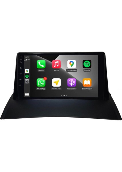 Megane 2 Android 4gb Ram 64GB Rom 8 Çekirdek Carplay Navigasyon Multimedya