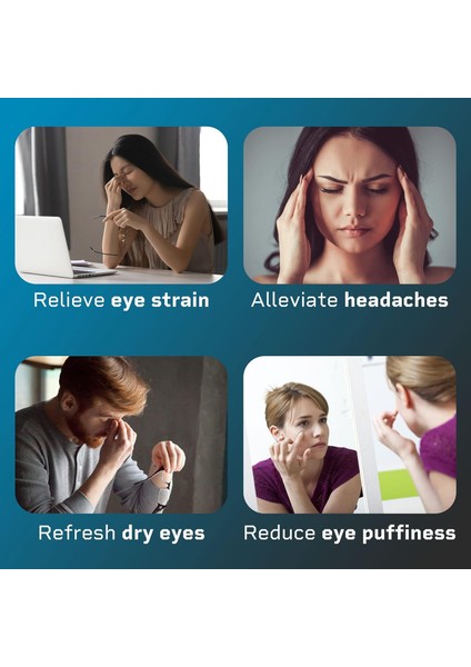 Bluetooth Müzik Akıllı Göz Masaj Aleti - Gri indirimleri