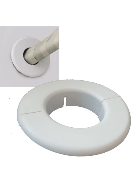 Klima Borusu Kapatma Dekoratif Kapak Boru Kapağı Plastik 11 cm Çap