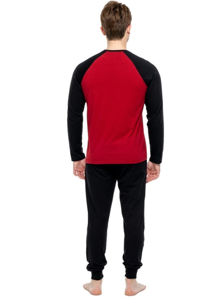 3896 Erkek Yuvarlak Yaka Pijama Takımı