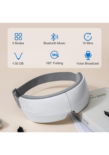 Bluetooth Müzikli Isıtmalı Göz Maskesi
