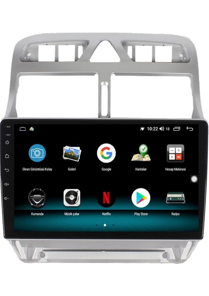 Peugeot 307 Android 13 Multimedya Carplay 4gb RAM+64GB HDD 2002-2013 Navigasyon Ekran