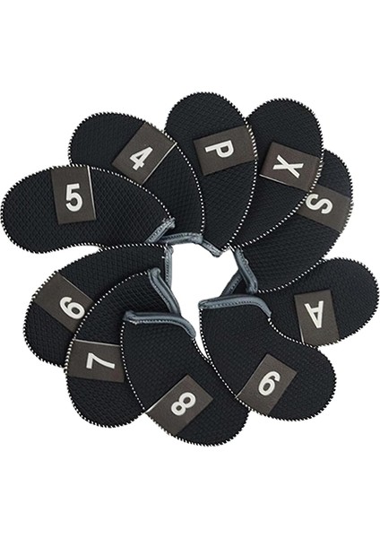 10 Golf Kulübü Başörtüsü Kapakları 3, 4,5,6,7,8,9,aw,sw,pw (Yurt Dışından) fiyatları