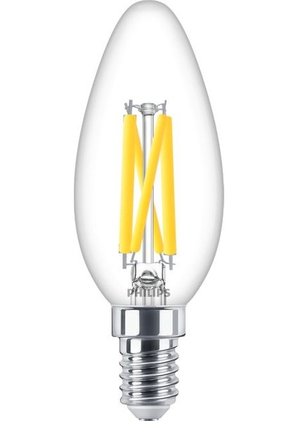 Master Ledcandle DT 3.4W-40W DİM EDİLEBİLİR E14 2700K Sarı Işık 1 Adet