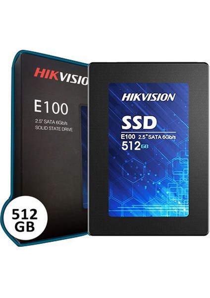 E100 Serisi 2.5 512GB SSD Disk Sata3 550/480 HSSSDE100/512G