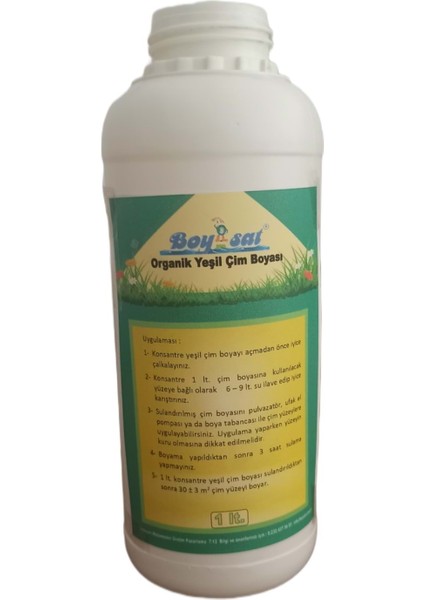 Organik Yeşil Çim Boyası 1l
