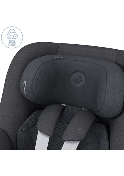 Pearl 360 Pro Dünyanın İlk Kızaklı, Araç Dışına Çıkabilen 360 Dönebilen Yatabilen İsofix Bazalı Bebek Oto Koltuğu 0-18 kg Authentic Graphite