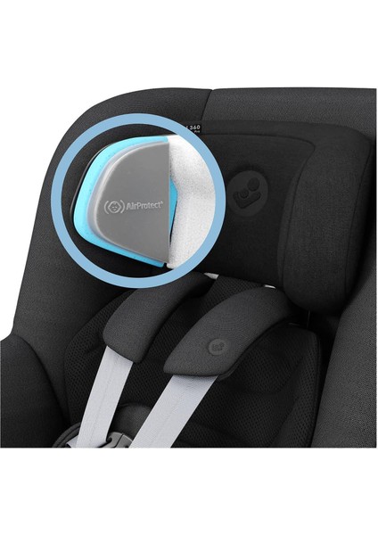 Pearl 360 Slidetech 0-18 kg Bebek Oto Koltuğu Authentic Black fırsatları