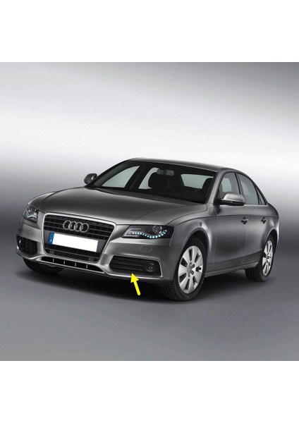 Audi A4 2009-2012 Ön Tampon Sol Sis Çerçevesi Siyah 8K0807681A