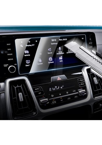 Kia Sorento Ekran Koruyucu Şeffaf Nano 10.25 Inç Multimedya modelleri