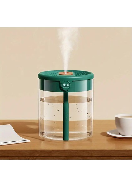 LCD Nem Göstergeli Büyük Kapasiteli 2l Hava Nemlendirici - Yeşil (Yurt Dışından)