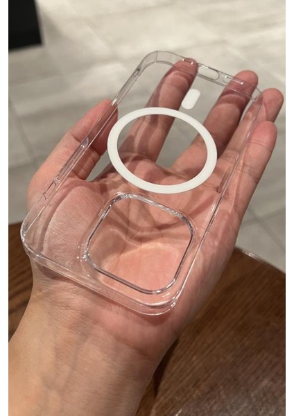 iPhone 15 Pro Max Kılıf Magsafe Kamera ve Lens Korumalı Sert Pc Lüx Kapak
