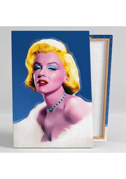 Marilyn Monroe Pop Art Dekoratif Dikey Kanvas Tablo
