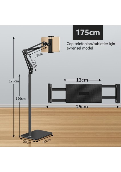 Ev Zemin Ayakta Konsol Metal Tablet Telefon Tutucusu (Yurt Dışından)